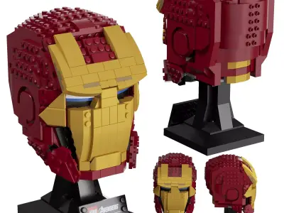 Lego - 76165 Iron Man Helmet 3D model