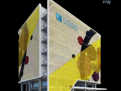 Modern Office Building 008 3D model