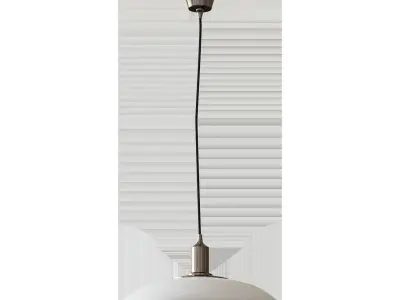 TELLBYUN Pendant lamp nickel-plated milky glass 40 cm 3D model