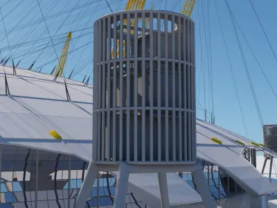 3D O2 Center 3D model