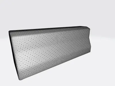  3d Model High Render Concrete Barrier Traffic Isolated 3D model
