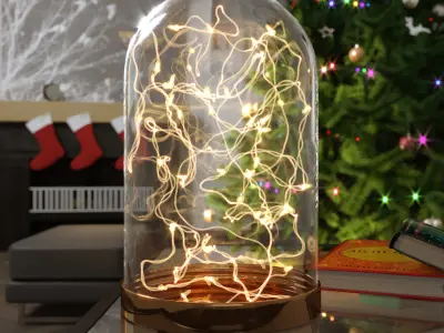 Christmas Tree in an Interior Scene  3D model