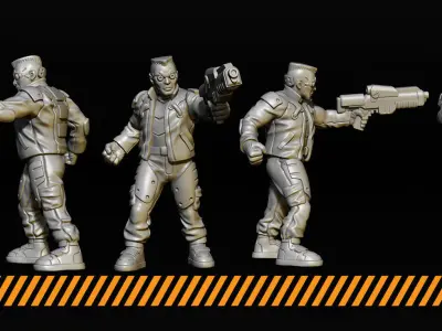 Street gang 3D print model