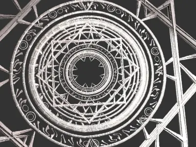 Babylonian Wall design 3 3D model