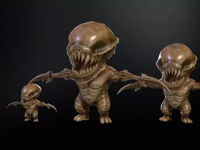 Minimonster3Pack1 Low-poly 3D model