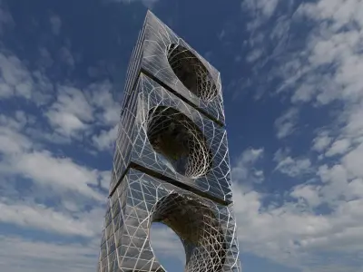 Future building 04 3D model