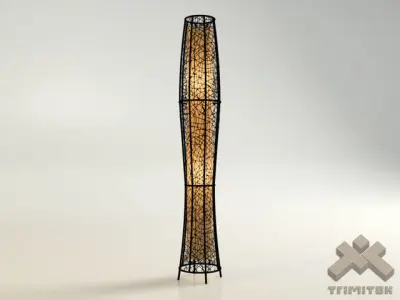 Exotic Mesh Lamp - Medium Low-poly 3D model