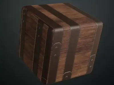 Medieval Ornate Wood Library Drawers PBR Seamless Texture