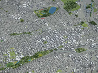 Colorado Springs  Low-poly 3D model