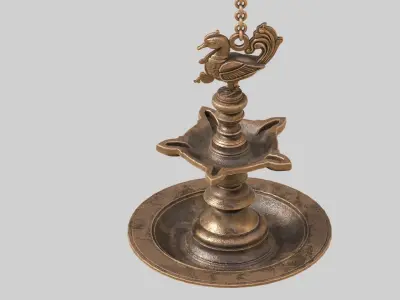 oil lamp  3D model purchase