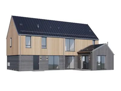 Modern house v36 3D model