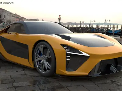  Aerodynamic Sports Car Veilside Style Simplified 