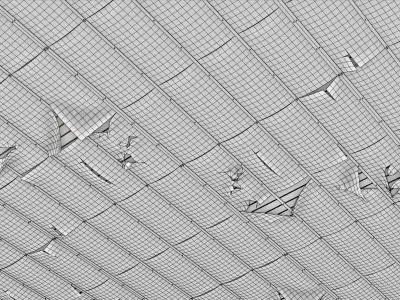 Abandoned Ceiling Panel - Game Ready Low-poly 3D model