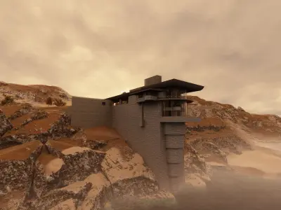 Cliffside Retreat- Modern Mountaintop- Elevated Living 3D model