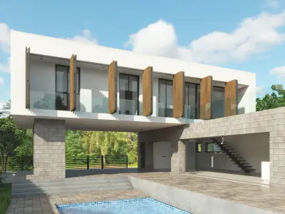 Modern House L 3D model