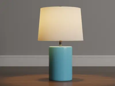  Blue Table Lamp Light 3D model
