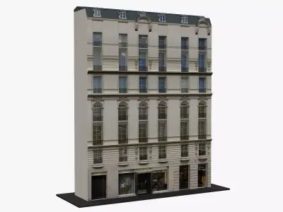 Typical Parisian Apartment 3d Building 06 3D model