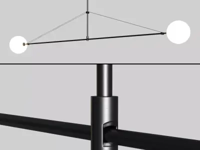 MOBILE CHANDELIER 2 BY MICHAEL ANASTASSIADES Low-poly 3D model