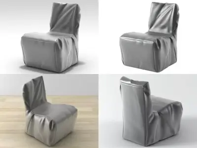 Entronauta chair with cover 3D model