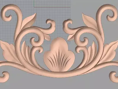 Woodworking CNC Router 3D Relief STL models used for artcam E448 3D model