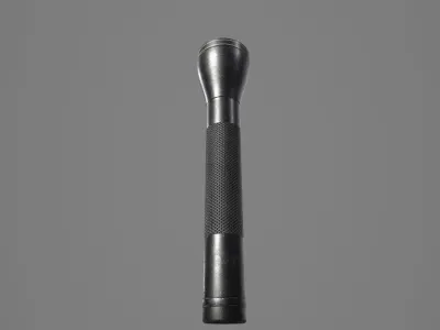 Flashlight Low-poly 3D model 10