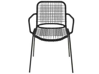 Armchair Moder with plastic and metal Allu 3D model