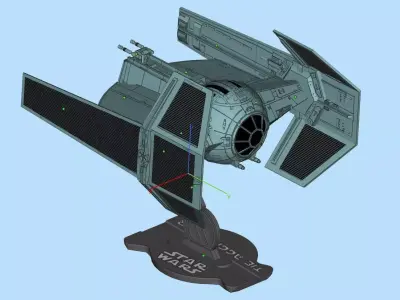 TIE AGGRESSOR STAR WARS 3D print model