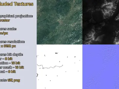 Xishan China City Landscape 3D Model 3D model