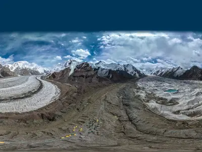 HDR - The Base Camp Southern Engilchek 02 3D model