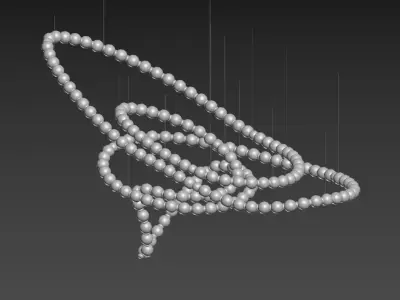 Pearl Chandelier 3D model