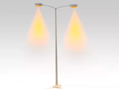 Street Lights 2 3D model