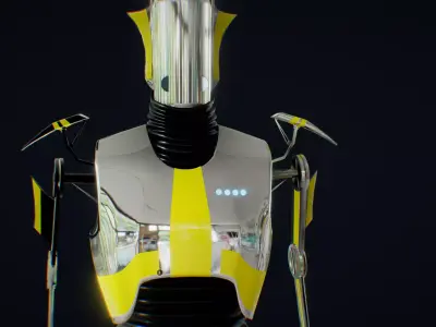 Robot Sci Fi Low-poly 3D model