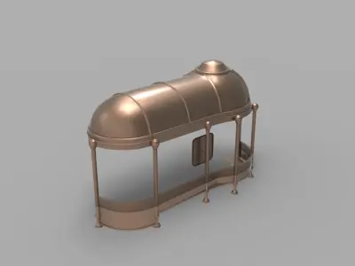 Bus Stop 3D model