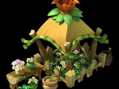 City - Florist 1 3D model