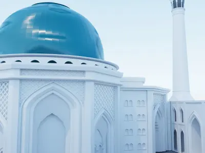 mosque 3d model 3D model
