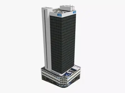 ANZ Center Low-poly 3D model