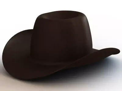 Western Cowboy Hat 3D model