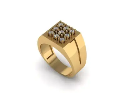 Man Wedding Ring ready to print 3D print model