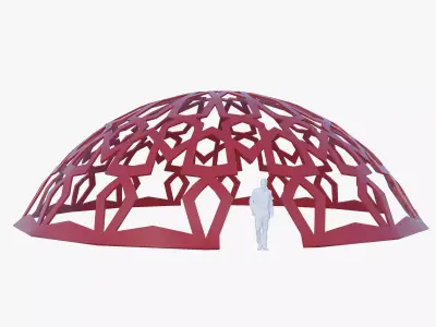 Dome with east ornament 3D model