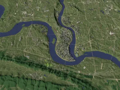 Chongqing China - city and urban 3D model