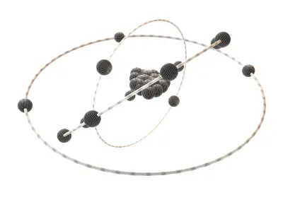 Aluminium Chemical Element v2 001 Low-poly 3D model