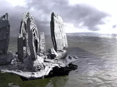 Halo Forerunner Energy structure 3D model