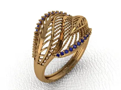 ring 25 pieces drawing 3d rihone drawing ring rings ring jewelry 3D print model