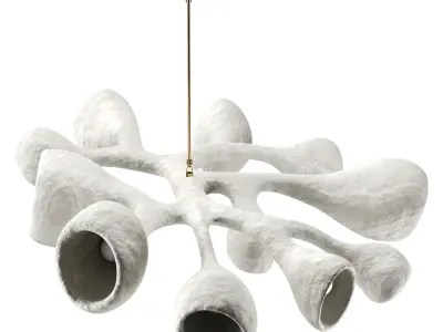 Fertility Form illuminated sculpture Low-poly 3D model