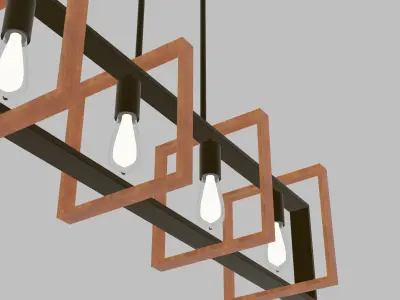 Contemporary Light Fixture 3D model