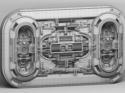 Sci-Fi Kitbash - Futuristic Panel 1 - Mega Element 3D model