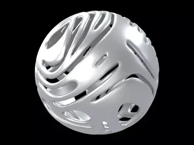 Abstract Sphere v14 002 Low-poly 3D model