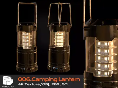 006 - Camping Lantern 3D model