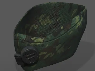 Gas mask respirator scifi futuristic 3D model