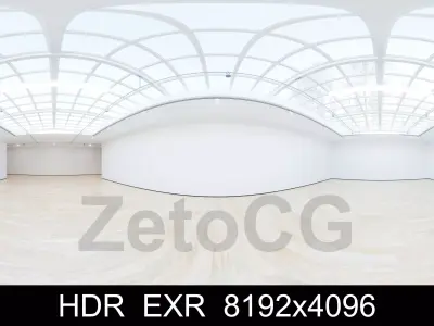 HDRI - Art Museum Gallery Interior 4 Texture